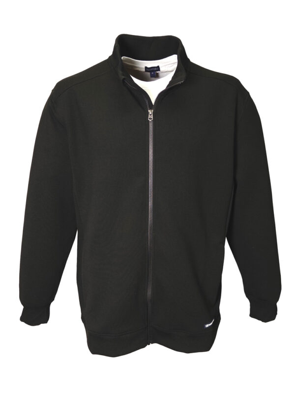 Black Full Zip Sweat Jacket Tall - High and Mighty Menswear