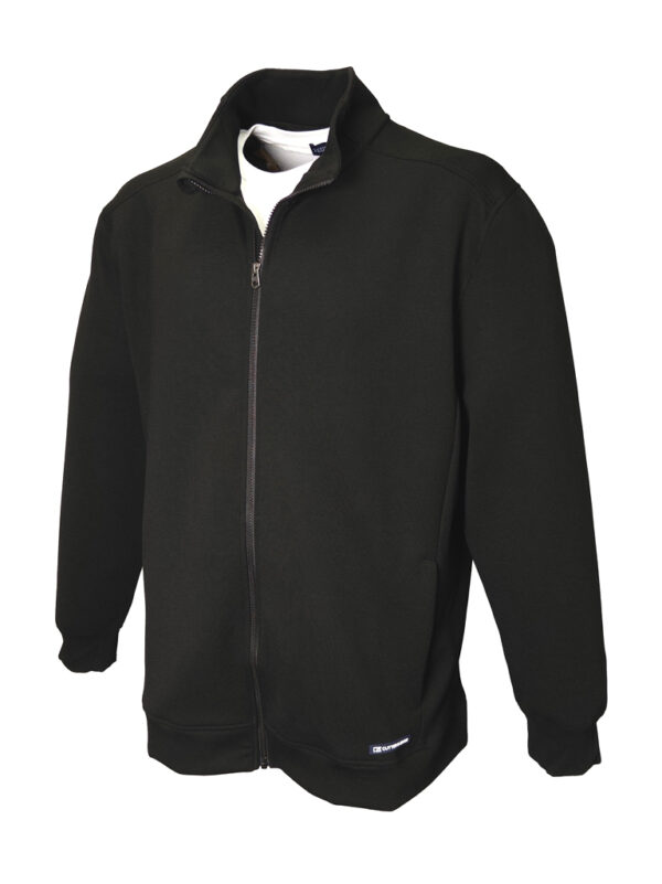 Black Full Zip Sweat Jacket - High and Mighty Menswear