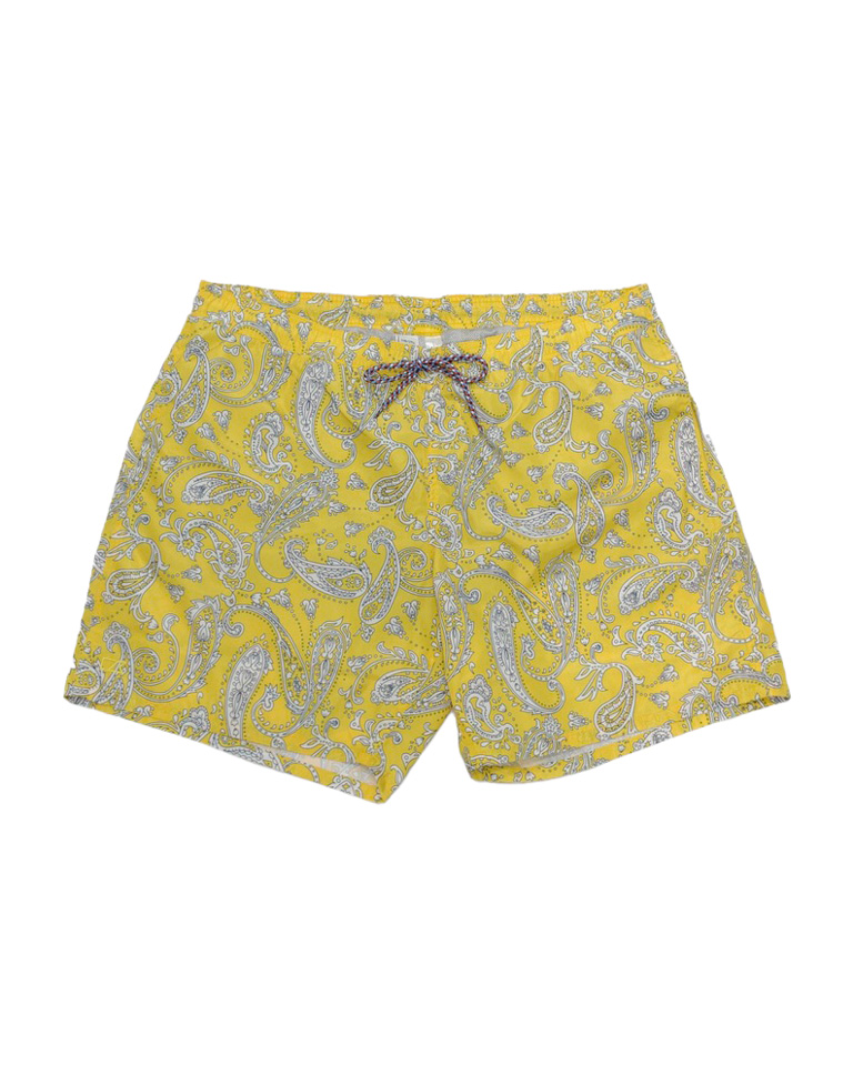 Yellow Paisley Swimshort - High and Mighty Menswear