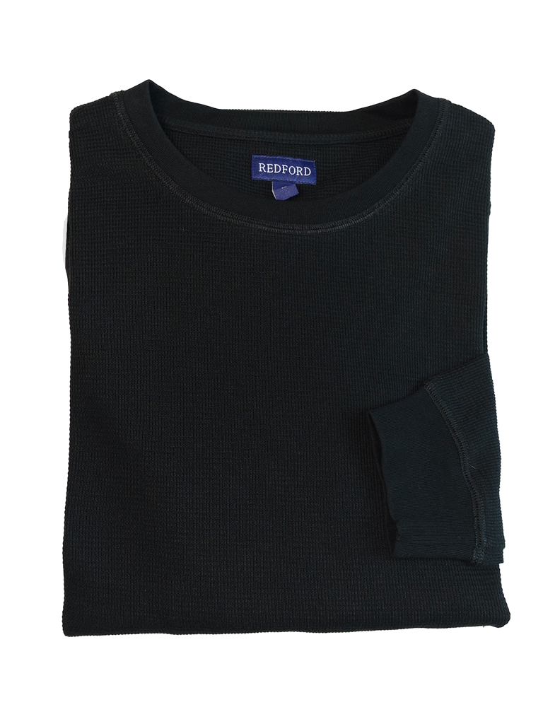 Black Long Sleeve Fine Textured Sweat - High and Mighty Menswear
