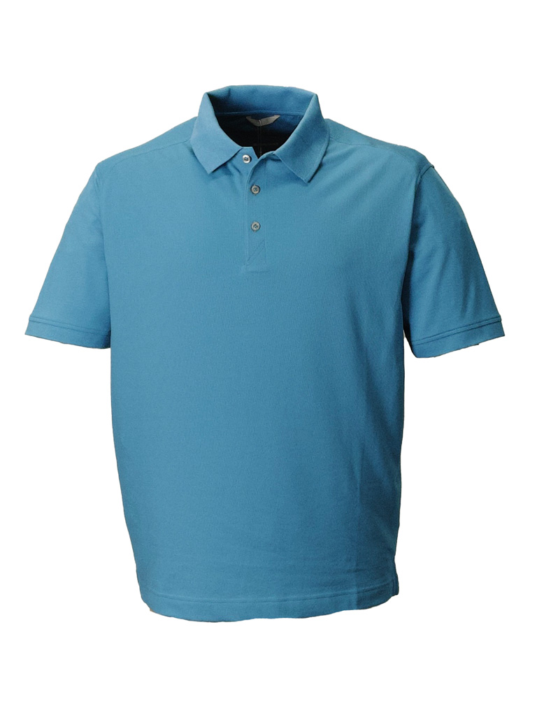 Mid Blue DryTec Polo - High and Mighty Menswear