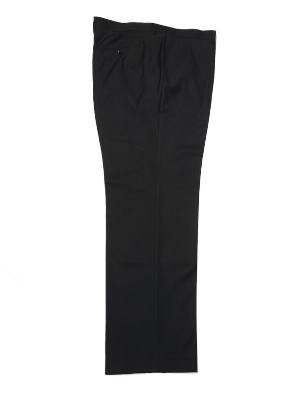 Black Washable Trousers With Comfort Waist - High and Mighty Menswear